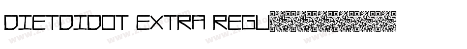 DietDidot Extra Regu字体转换